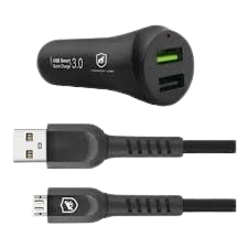 KIT CARREGADOR VEICULAR DUAL SHOCK 