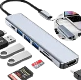 Adaptador Hub Para Macbook Air M1 M2 Dex Usb-c Hdmi 4k