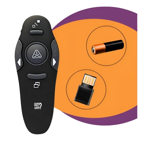 Apresentador Slides Laser Pointer Caneta Sem Fio Controle Passador apresentação 