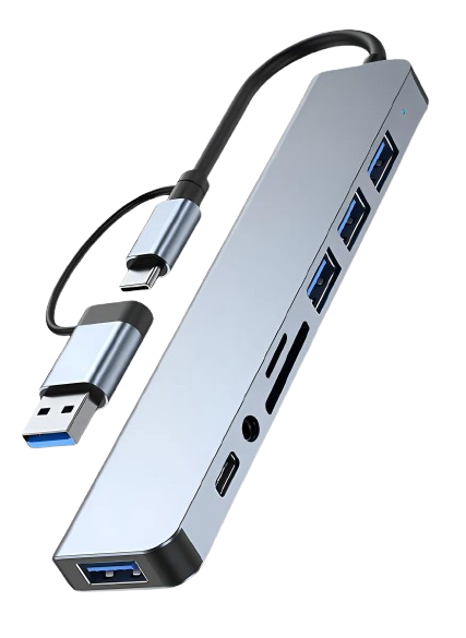 Hub Usb 8 Portas Usb 3.0 5 Gbps Extensor Adaptador Usb 3.0 Computador ,Pc Notebook ,celular