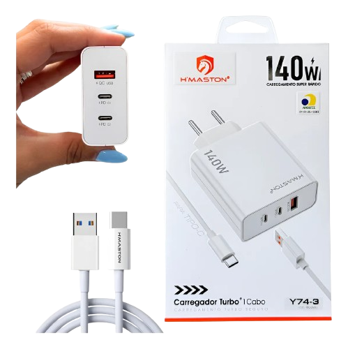 kit carregador turbo 140 W